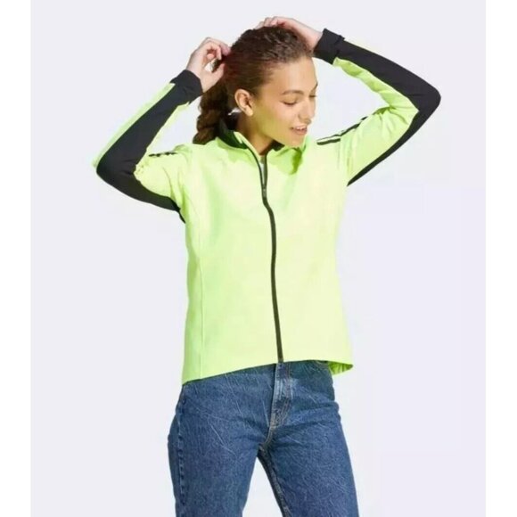 adidas The COLD.RDY Cycling Jacket Women's Lucid Lemon Size XL NWT - Picture 7 of 9